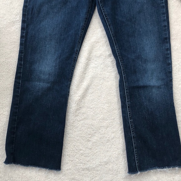 Silver Jeans Dark Indigo Avery Stretch Slim Bootcut Jeans Size 30 - Picture 4 of 15